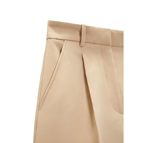 ZARA BERMUDA SHORTS WITH VITA ALTA PINCES BIEGE SIZE XS | 1478/030 - Picture 5 of 10